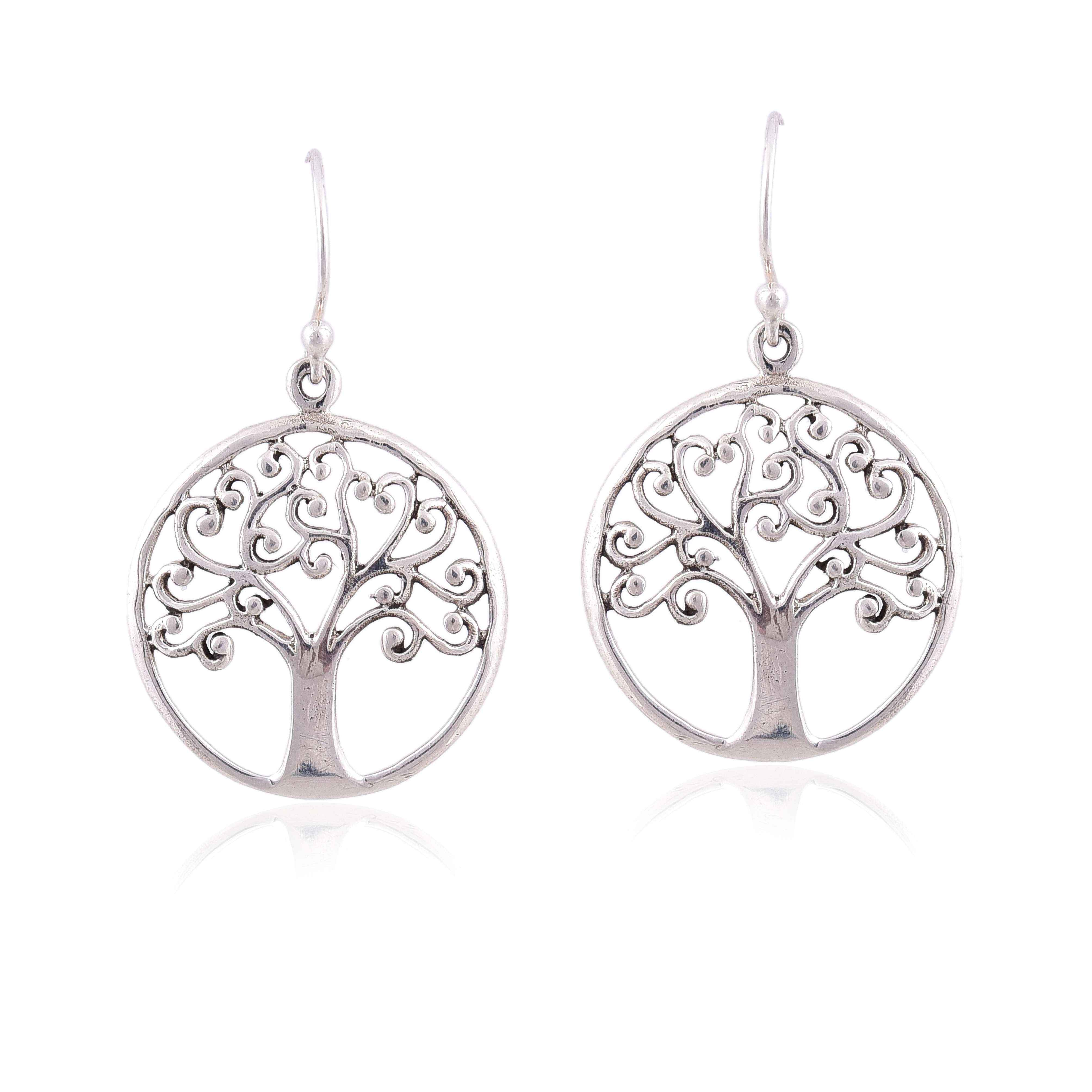 Sterling Silver Tree of Life earring :SKU5728